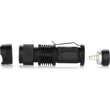 Magi Toptan Km-87 Polis Tipi Zoomlu Şarjlı Metal Dağ Kamp Cep Feneri Cree LED 2300 Lumens