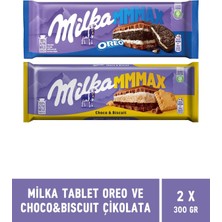 Milka Oreo ve Choco & Biscuit Tablet Çikolata 300 gr Mmmax - 2 Adet