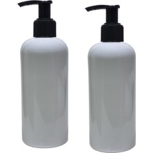 Paradise Sert Plastik 400 ml Boş Sprey Kolonya Dezenfektan Şişesi, Sıvı Sabun Pompalı 2 Adet