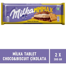 Milka Choco & Biscuit Tablet Çikolata 300 gr Mmmax - 2 Adet