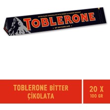 Toblerone Dark Bitter Çikolata 100 gr - 20 Adet
