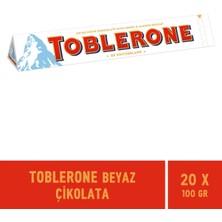 Toblerone White Beyaz Çikolata 100 gr - 20 Adet