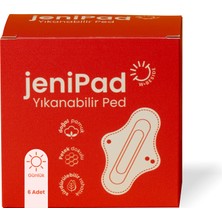 JeniPad W.Beside Pamuk Yıkanabilir Sızdırmaz Kadın Pedi Günlük 6 Adet