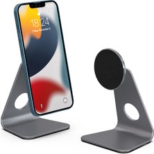 Teknoexpress M3 Alüminyum Manyetik Masaüstü Telefon Standı Telefon Tutucu iPhone 13-13 Pro-13 Pro Max-13 Mini Uyumlu Telefon Tutucu Stand