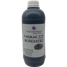Turk Mürekkep Parmak İzi Mürekkebi Siyah Renk (Fingerprint Ink) 1000 Ml.
