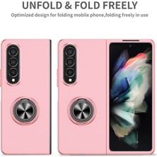 Qichengda For Samsung Galaxy Z Fold4 Manyetik Halka Cep Telefonu Kılıfları (Yurt Dışından)