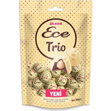 Ülker Ece Trio Bütün Fındıklı Beyaz ve Sütlü Çikolata 300 gr