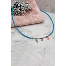 Pier Gümüş Denizatı ve Balık Turkuaz Gümüş Kolye