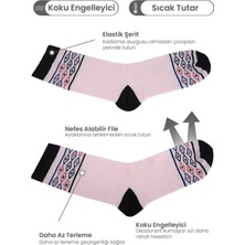 Black Arden Socks 3 Çift Kilim Desenli Bayan Soket Çorap