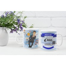 Eylül Design Kişiye Özel Isim Yazılı Müdür Özel Baskı Meslek Kupa Bardak