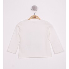 Toontoy Kids Toontoy Kız Çocuk Papatya Vazo Baskılı T-Shirt