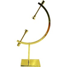 Qearl Ekran Standı Bakır Kaplama Küre Feng Shui Dekor Için Golden L 150X80X310MM (Yurt Dışından)