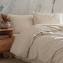Macas Home Freya Khaki %100 Pamuklu Yıkamalı Vintage Çift Kişilik Nevresim Takımı 200*220 Frykhckt