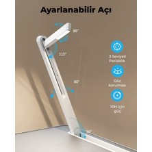 Bix Saiji K8 Ultimate LED Masa Işıklı Dizüstü Bilgisayar Çalışma Masası Xx-Large Pvc Deri Gri