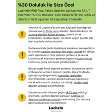 Lacheln Midi Plus Paket Tam Kapsamlı Hazır Deprem Çantası Için Ilk Yardım Acil Durum Seti 3 4 5 Kişilik En Iyi Büyük Çanta Afad Akut Yaşam Kiti