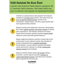 Lacheln Lüks Premium Solar Paket Tam Kapsamlı Hazır Deprem Çantası Ilk Yardım Seti Afad Akut Için 3 4 5 Kişilik  Acil Durum Yaşam Kiti