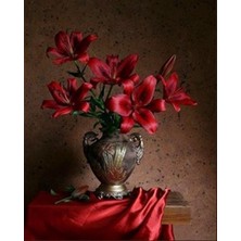 Pix Art Sanat Kırmızının En Güzel Hali Pixart Sanat Elmas Mozaik Tablo Diamond Türkiye  43*53