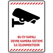 İsg Tabelam 25x35cm/kompozit/Bu Ev Kapalı Devre Kamera Sistemi Ile Izlenmektedir. V4