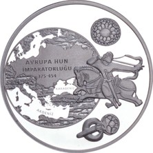 AgaKulche Avrupa Hun Imparatorluğu Gümüş Sikke