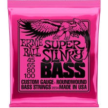 Ernie Ball P02834 Super Slinky Nickel 45-100 (4 Telli) Bas Gitar Teli