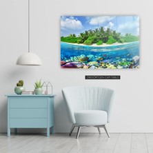 Woody City Egzotik Ada Cam Tablo