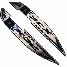 Gogomoto Honda Pcx 2021 - 2023 Uyumlu Kauçuk + Krom Ayak Basamak