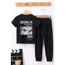 Trendypassion Çocuk 1898 Brooklyn Baskılı Alt - Üst Eşofman Takımı