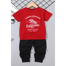Trendypassion Çocuk California Baskılı Alt - Üst Eşofman Takımı