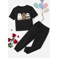 Trendypassion Çocuk Kafadar Ayılar Alt - Üst Eşofman Takımı