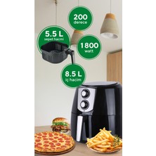 Kumtel Xxl Airfryer 8,5 Litre 2yıl Garantili