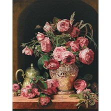 Pix Art Sanat Kuru Güller    Pixart Sanat Elmas Mozaik Tablo Diamond Türkiye 48*60