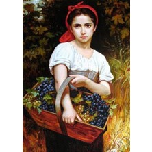 Pix Art Sanat Sepette Üzüm Taşıyan Kız Pixart Sanat Elmas Mozaik Tablo Diamond Türkiye 38*53