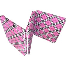 Nelson Katlanır Süngerli Minder Ekose Minder Fermuarlı 70X180X6 Cm-Pembe Ekose