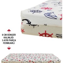 Vip Home Concept Katlanır Minder Yer Minderi Minder 80X180 Marin 8 cm