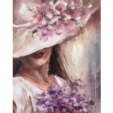 Pix Art Sanat "çiçek Temalı Şapka  Pixart Sanat Elmas Mozaik Tablo Diamond Türkiye 40*53  "