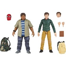 Hasbro Marvel Legends Spider-Man Homecoming: Peter Parker & Ned Leeds 2 Pack (2'li Paket) Aksiyon Figür Spiderpeterned