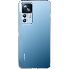 Kılıfmania Xiaomi Mi 12T Pro ile Uyumlu Kapak Kamera Korumalı Tıpalı Şeffaf Silikon Kılıf