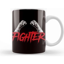 Kickboxing Boxer Kixkboxer Fighter Training Coach Mma Sports Kupa Bardak Porselen