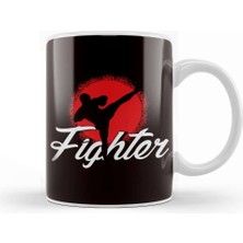 Kickboxer Girl Fighter Kickboxing Martial Arts Mma Sports Kupa Bardak Porselen
