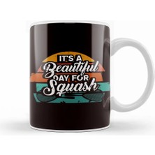 Retro Squash Vintage Ball Sports Indoor Tennis Player Court Kupa Bardak Porselen