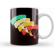 Retro Paragliding Vintage Paraglider Skydiving Parachute Kupa Bardak Porselen