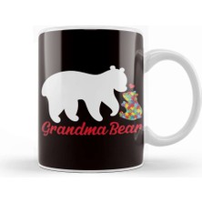 Grandma Bear Autism Awareness Autistic Puzzle Support Health Kupa Bardak Porselen