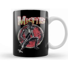 Band Vintage Misfits Skull Kupa Bardak Porselen