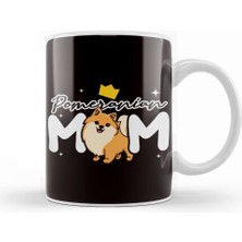 Pomeranian Mom Pommy Pom Dog Breed German Spitz Puppy Pet Kupa Bardak Porselen