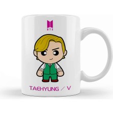 Kim Taehyung Aka V Bts Member Minime Version Kupa Bardak Porselen