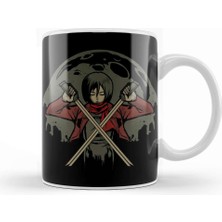 Red Scarf Warrior Attack On Titan Kupa Bardak Porselen
