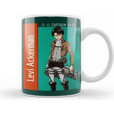 Attack On Titan Levi Ackerman 01 Kupa Bardak Porselen