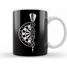 Darts Dartboard Dart Player Team Bullseye Dart Throwing Kupa Bardak Porselen
