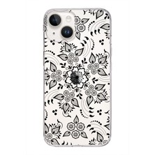 Printify Apple iPhone 14 Uyumlu Kapak Nostalji Desen Tasarımlı Şeffaf Silikon Kılıf