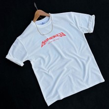 Swoops Outdoors Erkek Oversize Baskılı Pamuklu Bisiklet Yaka Kısa Kollu T-Shirt